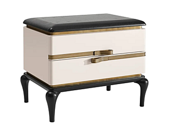 Table de chevet en bois avec tiroirs Dilan A.R. Arredamenti D86 usine AR Interiors de l'Italie