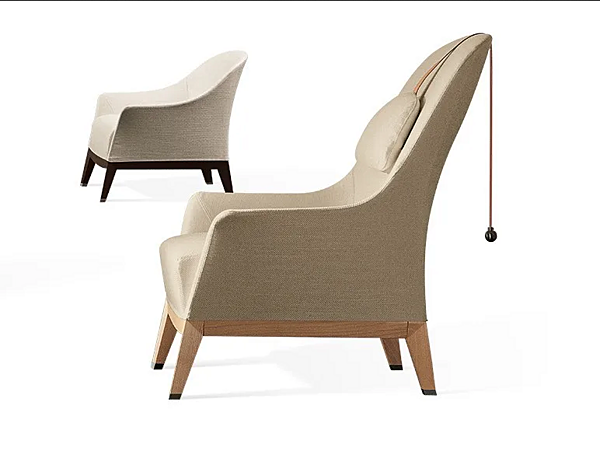 Fauteuil avec accoudoirs en tissu GIORGETTI Collection 614749 51050, 51051, 51060, 51063 + 51061 usine GIORGETTI de l'Italie. Foto №2