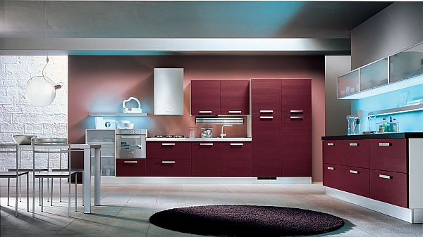 Cuisine HOME CUCINE Frontali finitura Rubino usine HOME CUCINE de l'Italie. Foto №1