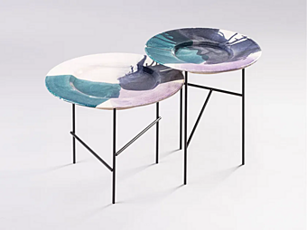 Table basse ronde en céramique Liu Jo Living Collection Aperitivo