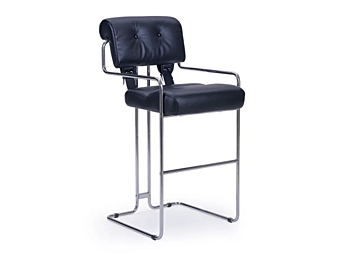 Tabouret en cuir avec accoudoirs Tucroma i 4 Mariani