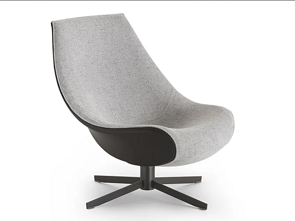 Fauteuil pivotant en tissu beige I 4 Mariani usine i 4 Mariani de l'Italie. Foto №1