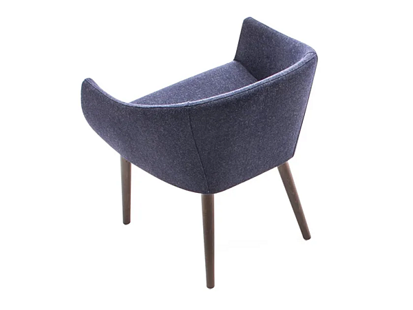 Fauteuil en tissu rembourré avec accoudoirs Ginevra BROSS 1604 usine BROSS de l'Italie. Foto №2