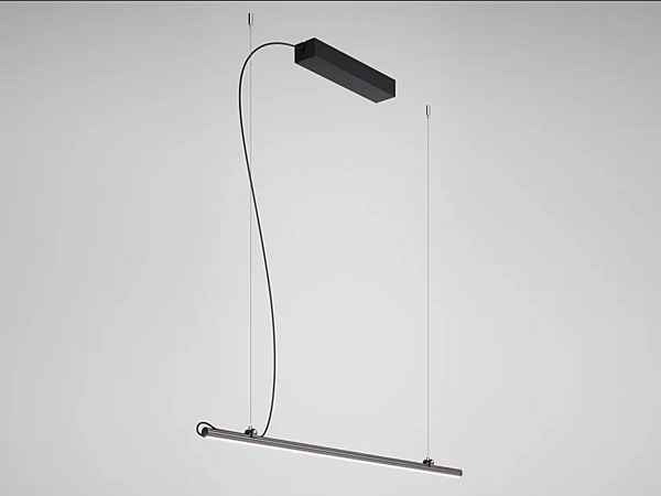 Suspension en aluminium anodisé LED Fabbian Freeline F44 usine Fabbian de l'Italie. Foto №1