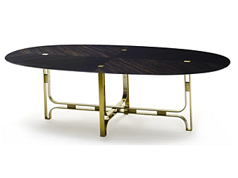 Table ovale de salon en bois Gregory MARIONI 02710