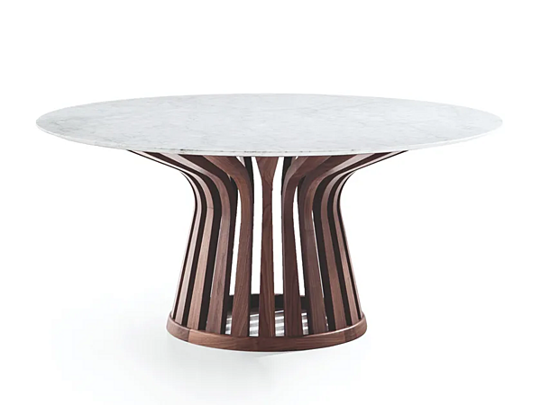 Table ronde en bois de salon Lebeau CASSINA usine CASSINA de l'Italie. Foto №7