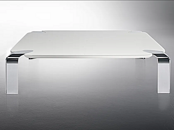 Table basse rectangulaire en cristal Flow F.lli Orsenigo Table basse rectangulaire en cristal Flow F.lli Orsenigo usine ORSENIGO de l'Italie