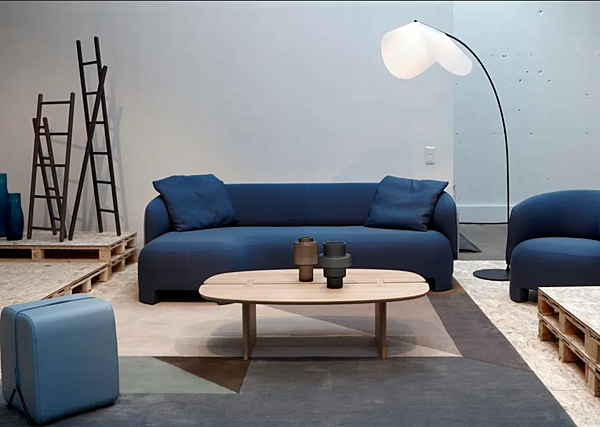 Canapé en tissu trois places avec méridienne Taru LIGNE ROSET usine LIGNE ROSET de l'Italie. Foto №4