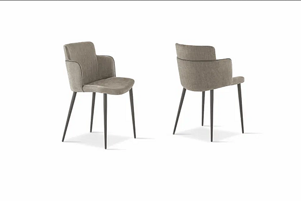 Chaise en tissu avec accoudoirs SEDIT CAROL usine SEDIT de l'Italie. Foto №2