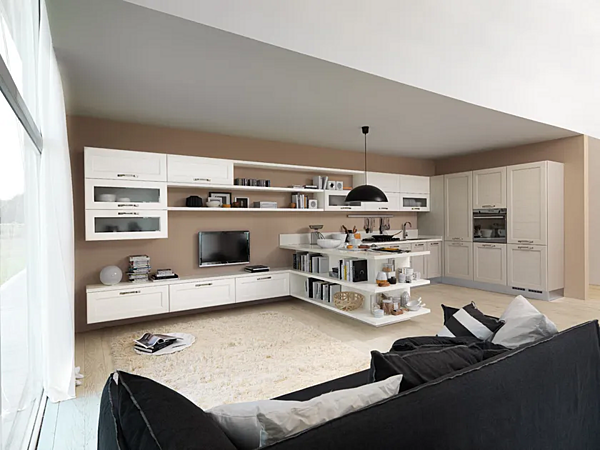 Cuisine en bois avec poignées Claudia LUBE CUCINE usine LUBE CUCINE de l'Italie. Foto №4