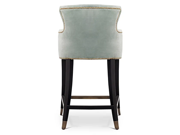 Tabouret haut en velours avec accoudoirs BRABBU collection Dukono usine BRABBU de l'Italie. Foto №4