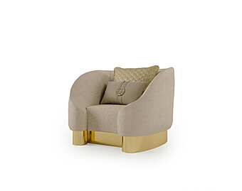 Fauteuil en tissu avec accoudoirs Bizzotto Italia Infinity