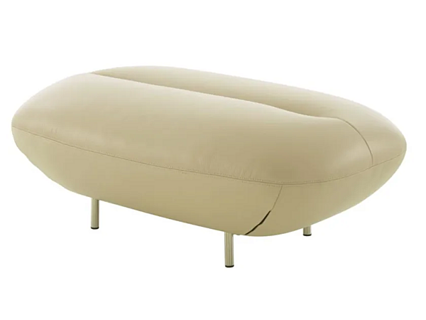 Pouf en cuir rembourré Manarola LIGNE ROSET 14090355 usine LIGNE ROSET de l'Italie. Foto №2