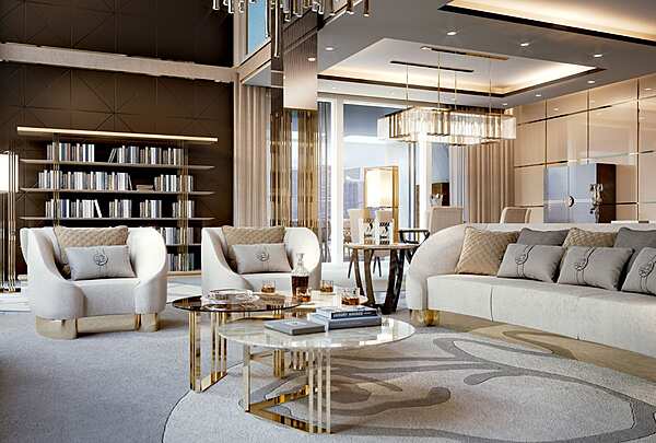 Canapé 3 places en tissu avec dossier rembourré Bizzotto Italia Infinity usine Bizzotto Italia de l'Italie. Foto №5