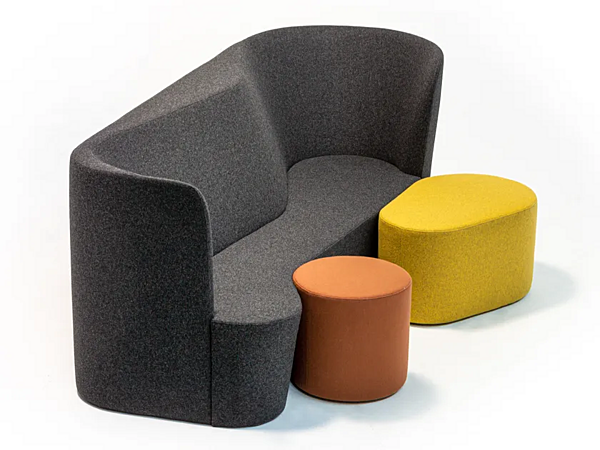 Canapé en tissu 3 places Taba Moroso usine Moroso de l'Italie. Foto №2