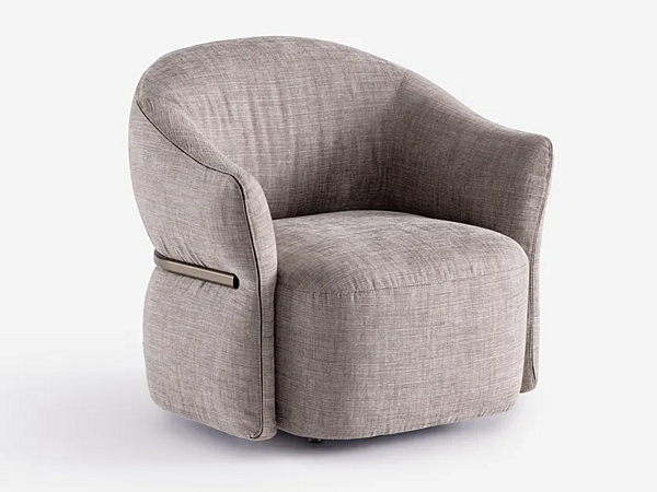 Fauteuil avec accoudoirs en tissu Madame Butterfly Flou usine Flou de l'Italie. Foto №1