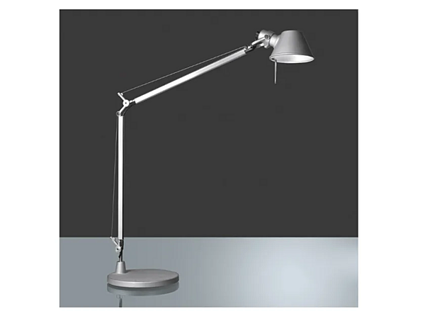 Lampe de bureau en aluminium avec bras articulé Artemide Tolomeo Midi A0151W00, A015100 usine Artemide de l'Italie. Foto №2