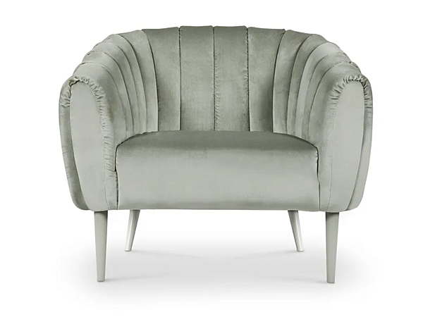 Fauteuil en velours avec accoudoirs Oreas BRABBU usine BRABBU de l'Italie. Foto №1