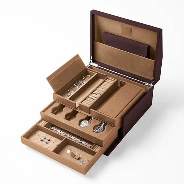 Boîte à bijoux en cuir GIORGETTI Passion Box GA468G, GA469G, GA470G, GA471G usine GIORGETTI de l'Italie. Foto №2