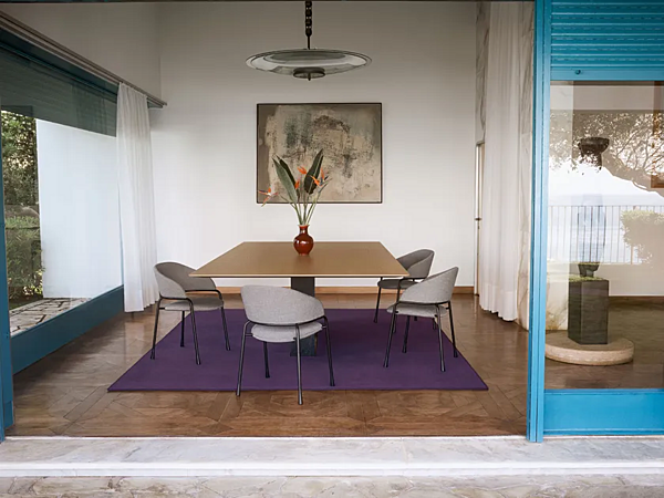 Fauteuil en tissu avec accoudoirs Potocco Fast 946 P 946/P usine POTOCCO de l'Italie. Foto №4