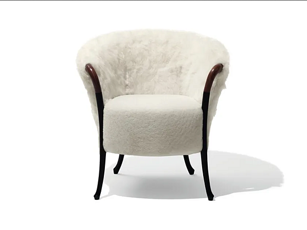 Fauteuil en fourrure avec accoudoirs GIORGETTI Progetti Fashion usine GIORGETTI de l'Italie. Foto №1