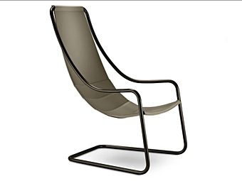 Fauteuil en cuir avec accoudoirs Nancy i 4 Mariani