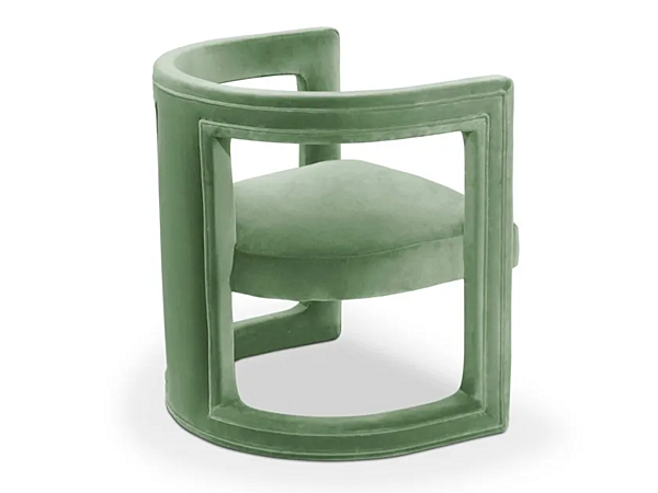 Fauteuil en velours rembourré avec accoudoirs BRABBU Rukay usine BRABBU de l'Italie. Foto №3