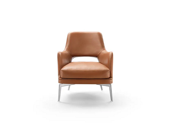 Fauteuil en cuir avec accoudoirs Gatsby FLEXFORM usine FLEXFORM de l'Italie. Foto №2