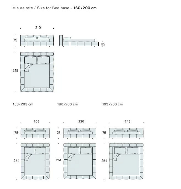 Lit de rangement en tissu rembourré Pixel Box grand Saba usine SABA de l'Italie. Foto №11
