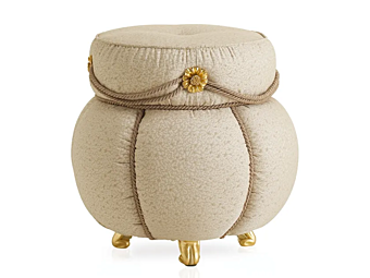 Pouf rond en tissu Harmony A.R. Arredamenti 362