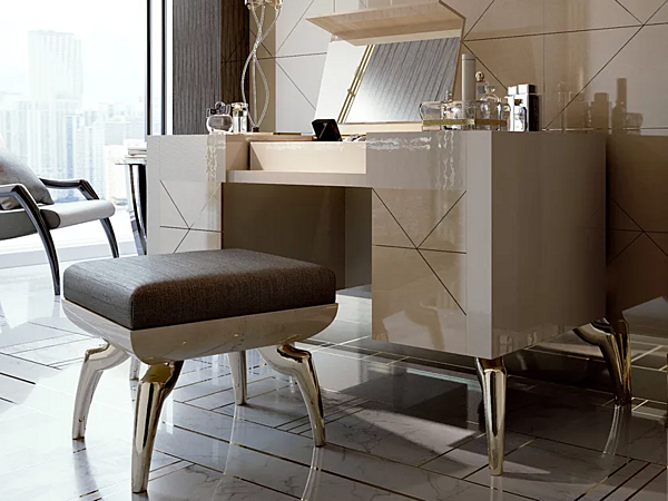 Tabouret bas en tissu rembourré Symphony Bizzotto Italia usine Bizzotto Italia de l'Italie. Foto №3