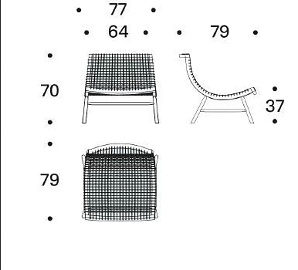Fauteuil en bois massif Sitar Saba usine SABA de l'Italie. Foto №7