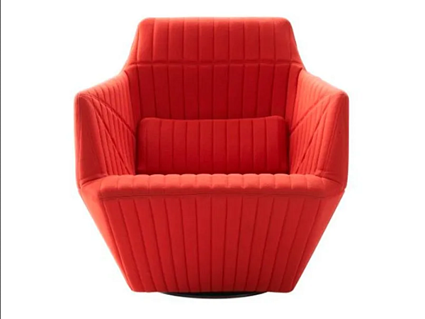 Fauteuil pivotant en tissu avec accoudoirs LIGNE ROSET FACETT 14060205-14060255 usine LIGNE ROSET de l'Italie. Foto №1