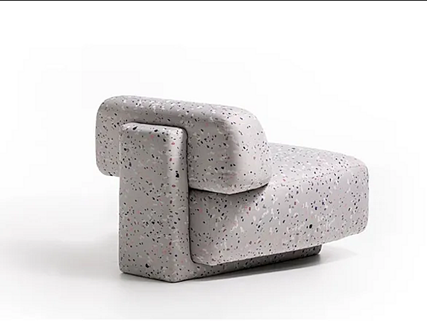 Fauteuil en tissu avec housse amovible Gogan Moroso usine Moroso de l'Italie. Foto №4