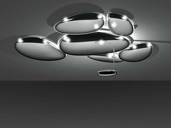 Lampe de plafond en aluminium Skydro Artemide 1245W10A, 1245110A usine Artemide de l'Italie. Foto №1