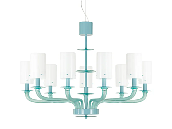 Suspension en verre de Murano MULTIFORME Tribeca BLP0385-9-G Suspension en verre de Murano MULTIFORME Tribeca BLP0385-9-G usine MULTIFORME de l'Italie