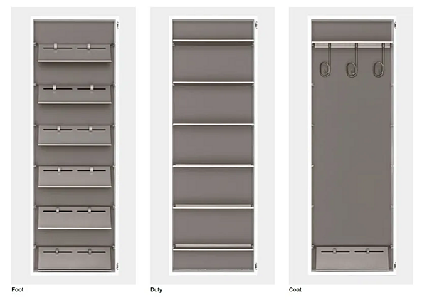 Armoire murale en aluminium avec porte miroir Kristalia usine Kristalia de l'Italie. Foto №15