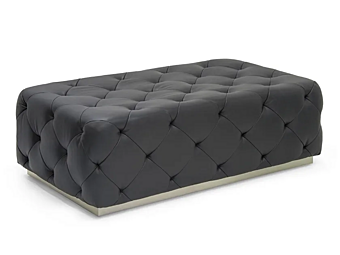 Pouf rectangulaire en cuir capitonné FORMITALIA Overseas