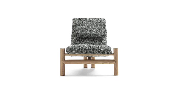 Fauteuil en tissu rembourré ADA Frigerio usine Frigerio de l'Italie. Foto №3