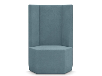 Fauteuil haut avec dossier rembourré en tissu Tigram High C Adrenalina IMB1050117