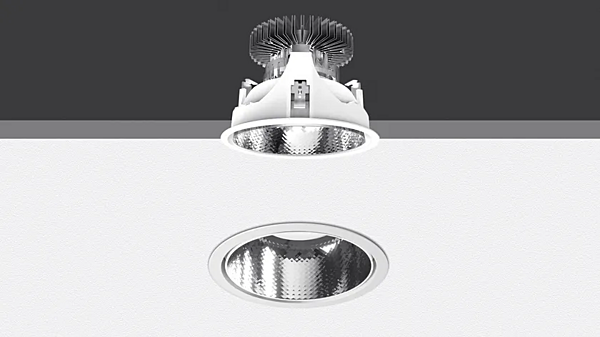 Spotlight de plafond rond en polycarbonate LED Luceri Artemide usine Artemide de l'Italie. Foto №2