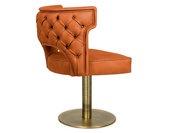 Fauteuil pivotant en cuir Kansas II BRABBU usine BRABBU de l'Italie. Foto №1