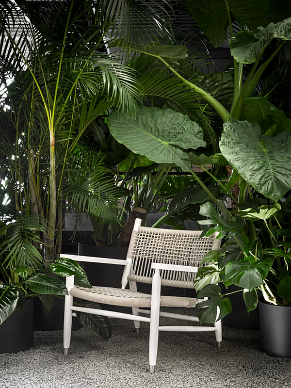 Fauteuil de jardin avec accoudoirs en tissu FLEXFORM Tessa Outdoor usine FLEXFORM de l'Italie. Foto №3
