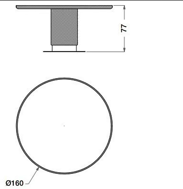 Table ronde de jardin en bois et céramique CPRN HOMOOD OD1018, OD1019, OD1020 usine CPRN HOMOOD de l'Italie. Foto №5