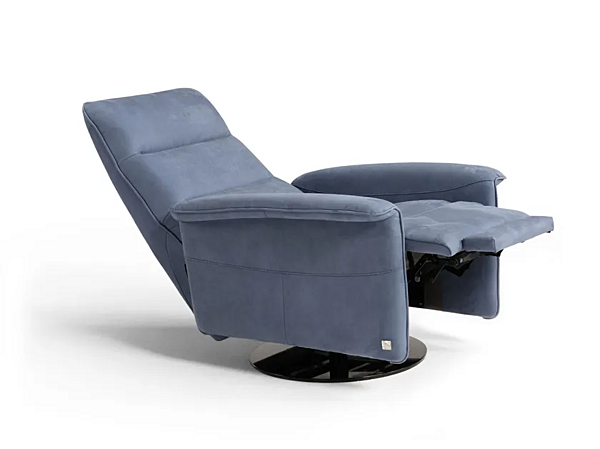 Fauteuil en cuir relaxant avec accoudoirs Egoitaliano Kelly usine Egoitaliano de l'Italie. Foto №2