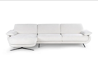 Canapé en tissu avec méridienne et appuie-tête Calia Italia Regal E PREMIUM 1205
