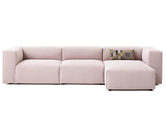 Canapé d'angle en tissu avec housse amovible et ressorts Moroso usine Moroso de l'Italie