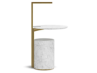 Table basse en marbre et métal Hugo Capital Collection HUM.TS usine Capital Collection de l'Italie