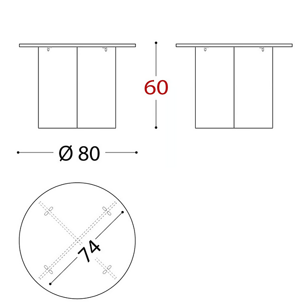 Table d'appoint ronde en PMMA pour jardin Belt Air VARASCHIN usine VARASCHIN de l'Italie. Foto №13