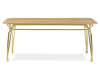 Table à manger rectangulaire en bois Botany GHIDINI1961 usine GHIDINI1961 de l'Italie